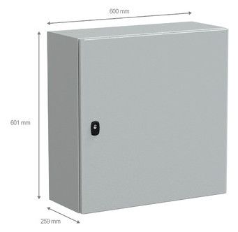 Schneider NSYS3D6625P Wandschrank Volltür m.Mpl H600xB600xT250 IP66 IK10