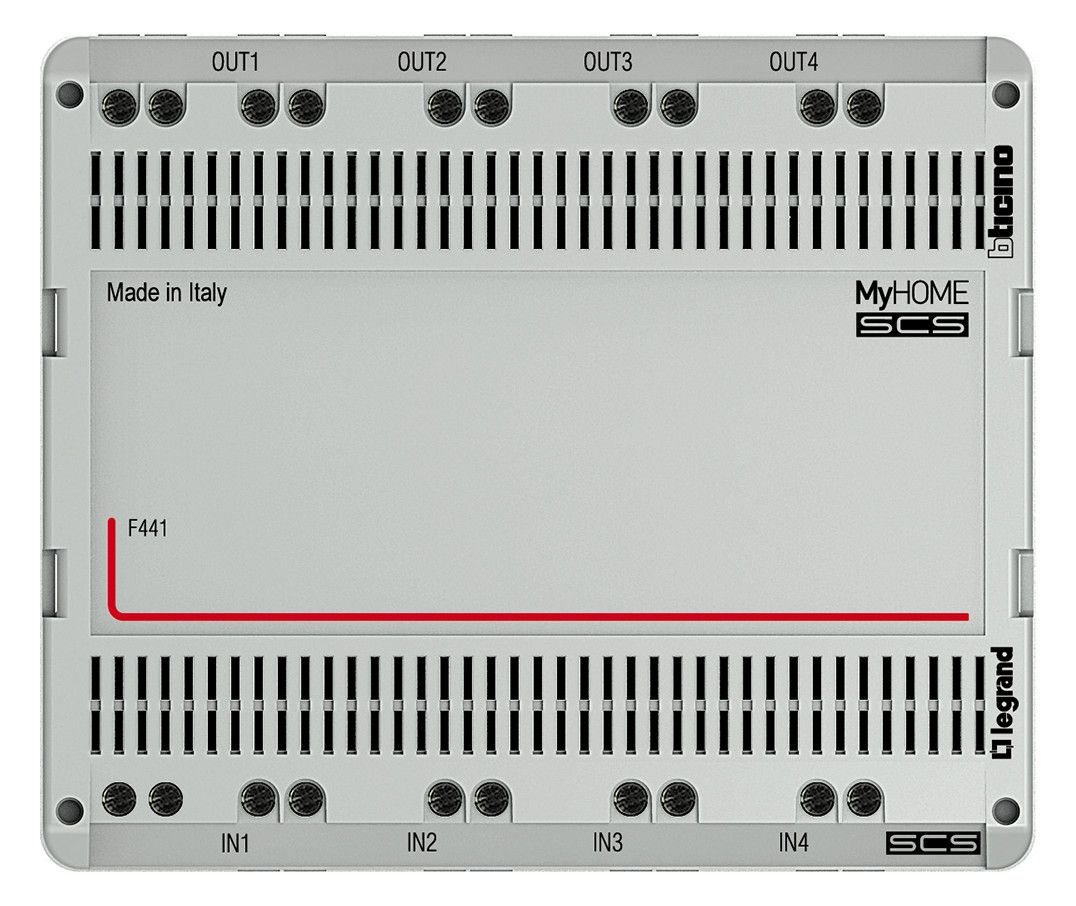 BTicino F441 REG Audio/Video Mixer m.4Eingängen u.4Ausgängen