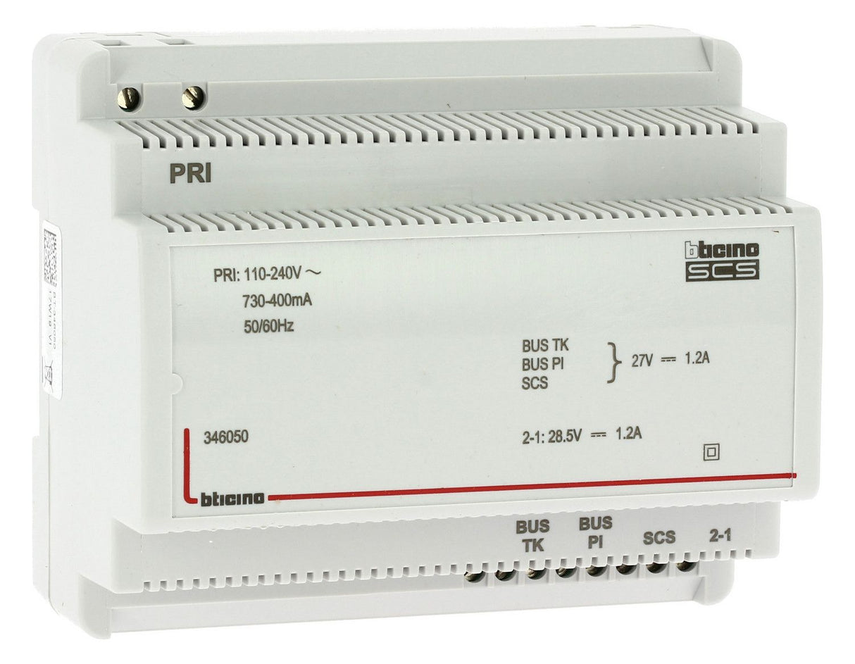 Bticino 346050 Netzgerät 2-Draht m.Videoadapter f.Verteilereinbau 6TE DIN