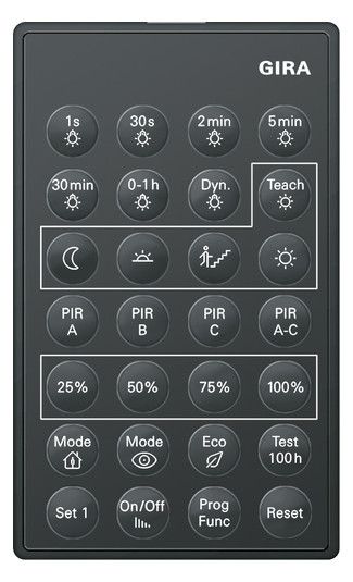 GIRA 238200 IR-Fernbedienung PIR 1 Zubehör