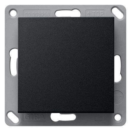 GIRA 2421005 EnOcean Funk Wandsender 1fach System 55 Schwarz matt (lackiert)