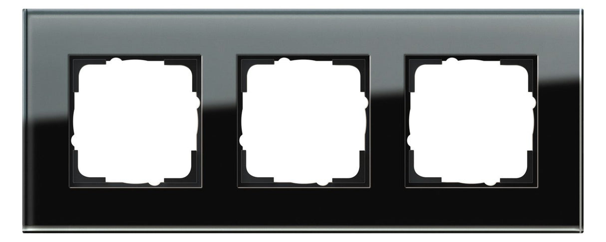 GIRA 021305 Abdeckrahmen 3fach Esprit Glas Schwarz