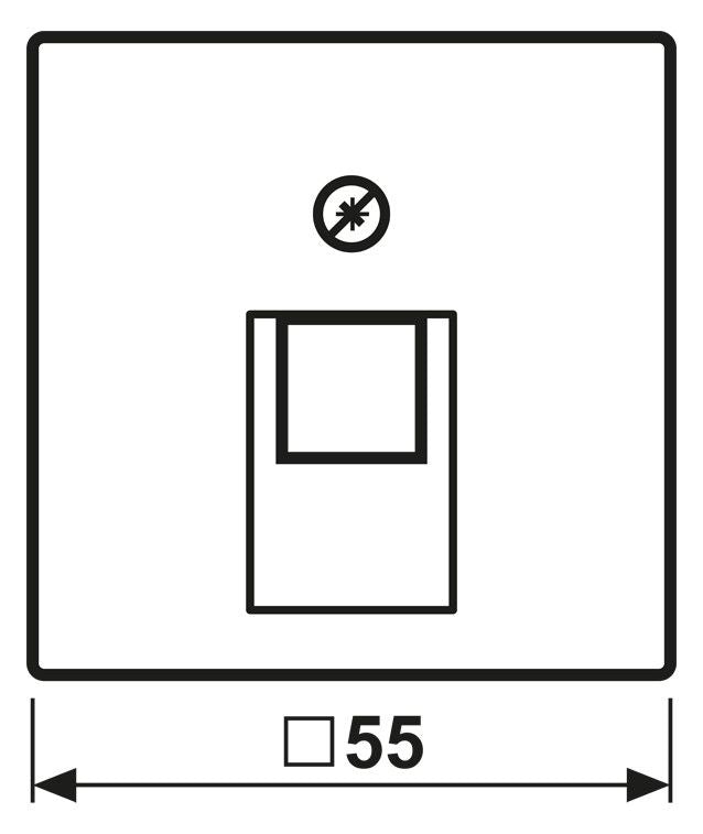 Jung A569-1BFPLUASWM Abdeckung f.IAE/UAE-Anschlussdose