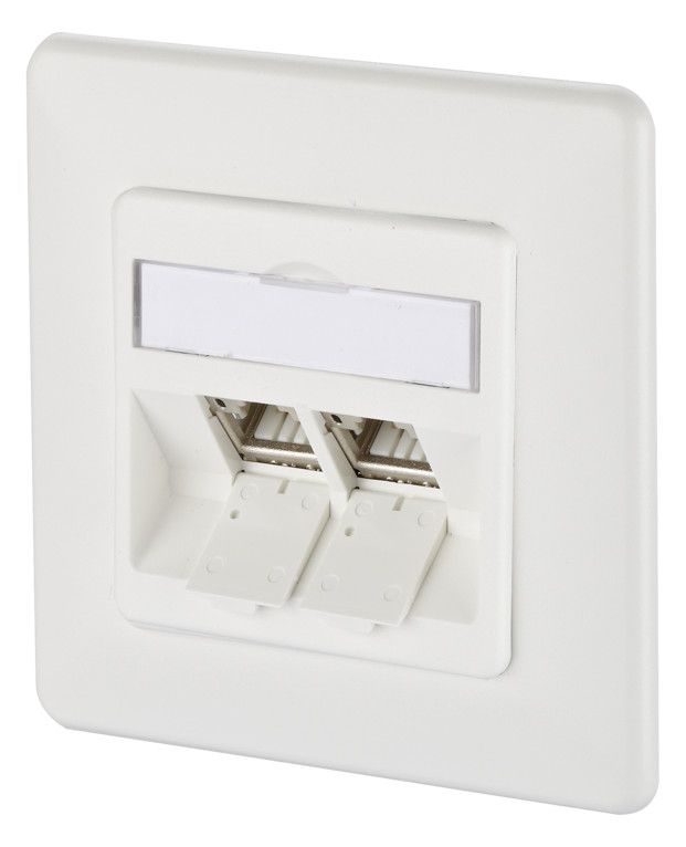 Metz 130B12D21002-E Modul Cat.6A 2 Port 270° M UP reinweiß Anschlussdose