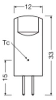 Ledvance LED PIN 12V P 1.5W 827 Clear G4 12 V-Niedervolt-LED-Lampen m.Stecksockel