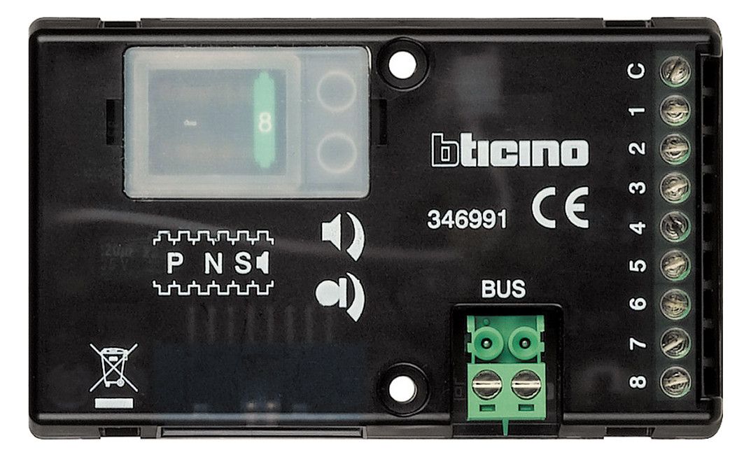 BTicino 346991 Einbaulautsprecher f.2-Draht Türsprechanlagen