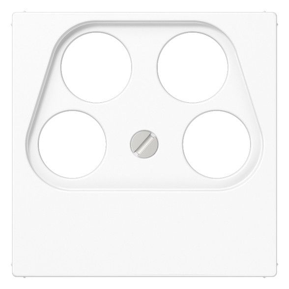 Jung A561-4SAT2WW Abdeckung Ankaro 4Loch f.SAT-TV Serie A/AS alpinweiß