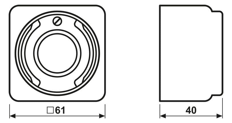 Jung 637-14A AP-Lichtsignal E14 230V max.5W o.Haube AP600 weiß