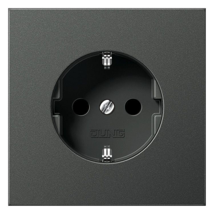 Jung AL1520KIAN SCHUKO Steckdose erh.Ber.schutz LS Aluminium anthrazit