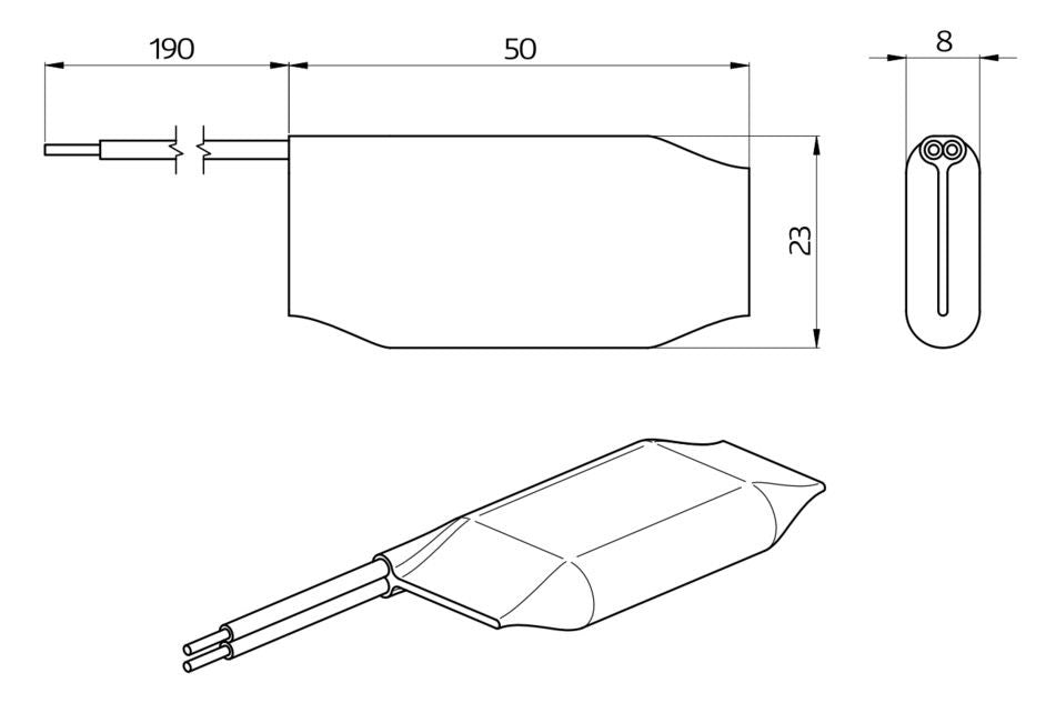 BEG 10882 Mini-RC-Löschglied im Schrumpfschlauch schwarz
