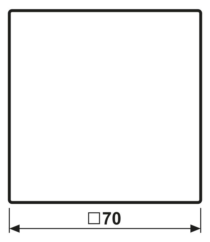 Jung LS990NAGL Wippe transparent Beschriftungsfläche 66x66mm