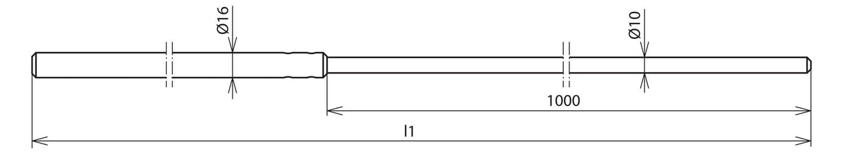 Dehn 103220 FS16102000AL Fangstange