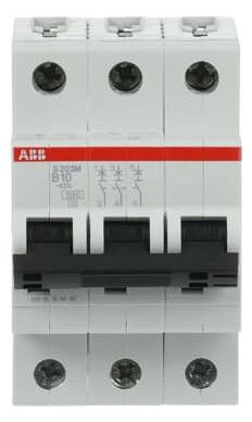 ABB S203M-B10 Sicherungsautomat B-Char., 10 kA, 10A, 3P