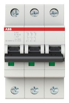 ABB S203-K16 Sicherungsautomat K-Char., 6 kA, 16A, 3P