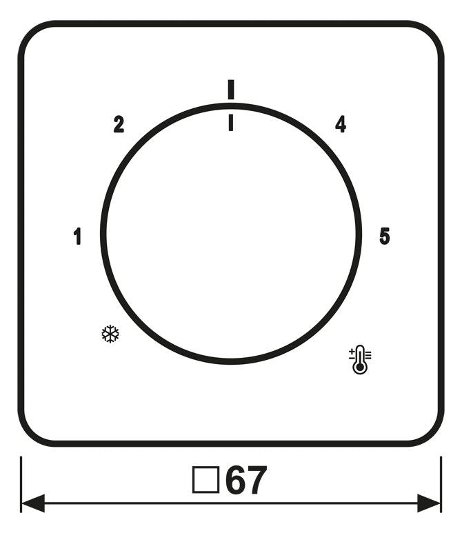 Jung CD1749BFWW Abdeckung f.Thermostat