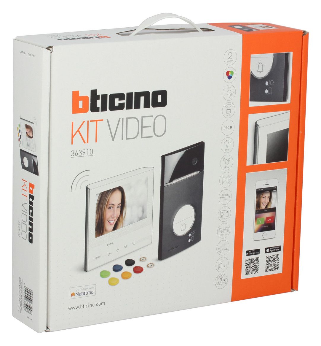 BTicino 363910 Flex'ONE Video-Set m.Tür- station LINEA3000Black+CLASSE300 X13E