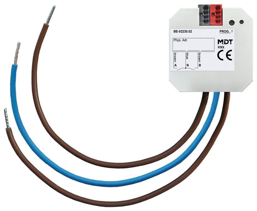 MDT BE-02230.02 Tasterinterface/Taster- schnittstelle 2fach UP 230VAC