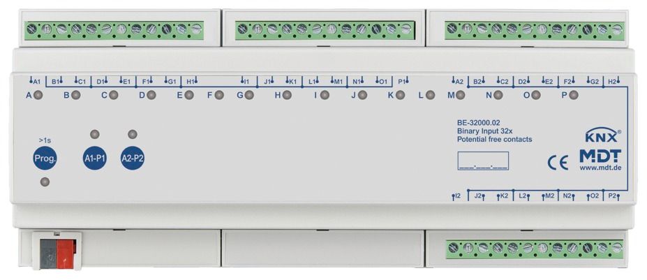 MDT BE-32000.02 Binäreingang 32fach 12TE REG potentialfrei