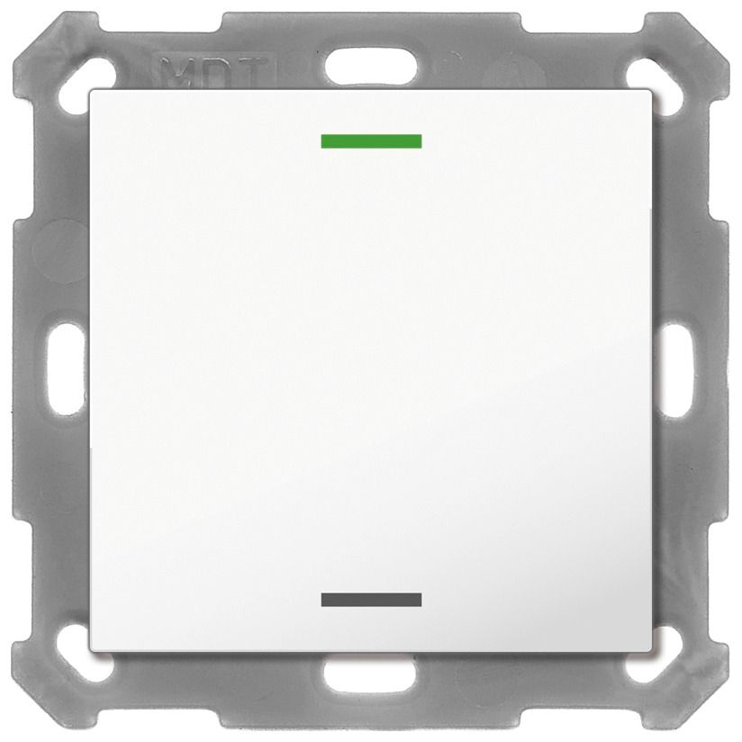 MDT BE-TAL5501.01 Taster Light 55 1fach RGBW Reinweiß glänzend Neutral
