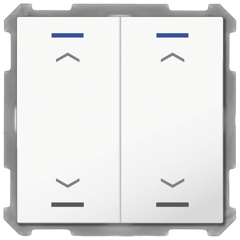 MDT BE-TAL6302.A1 Taster Light 63 2fach RGBW Studioweiß glänzend Jalousie