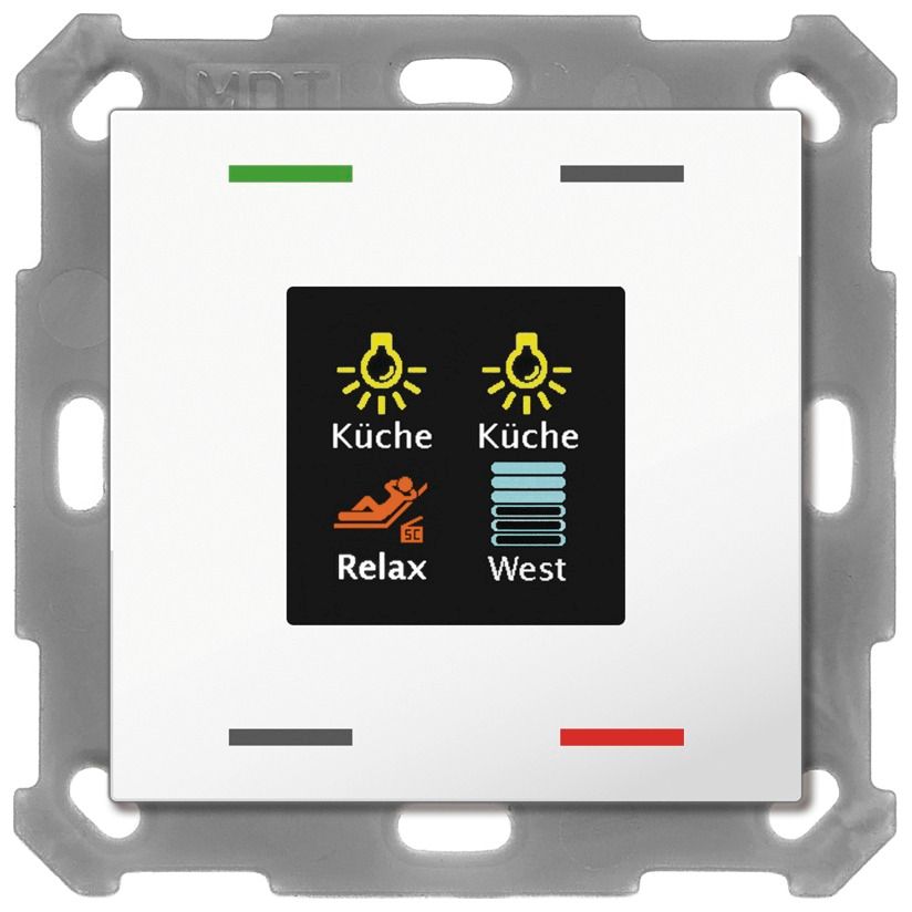 MDT BE-TAS5504.01 Taster Smart 55 4fach Reinweiß glänzend