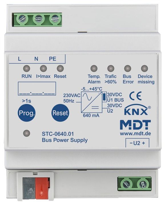 MDT STC-0640.01 Spannungsversorgung 4TE m.Diagnosefunktion REG 640mA