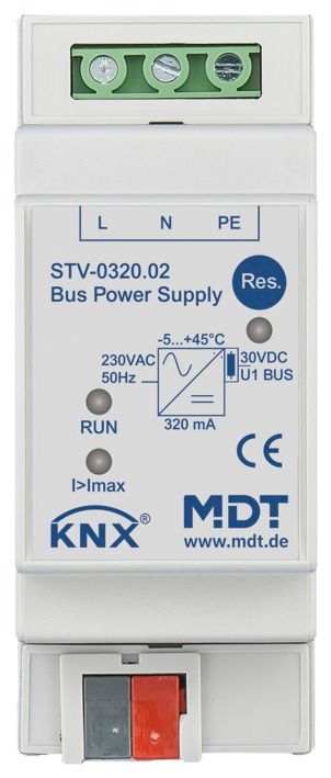 MDT STV-0320.02 Spannungsversorgung 2TE REG 320mA