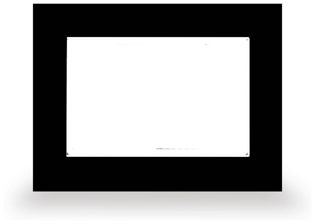 MDT VCB-10SW.04 VisuControl 10z Rahmen aus Glas Schwarz