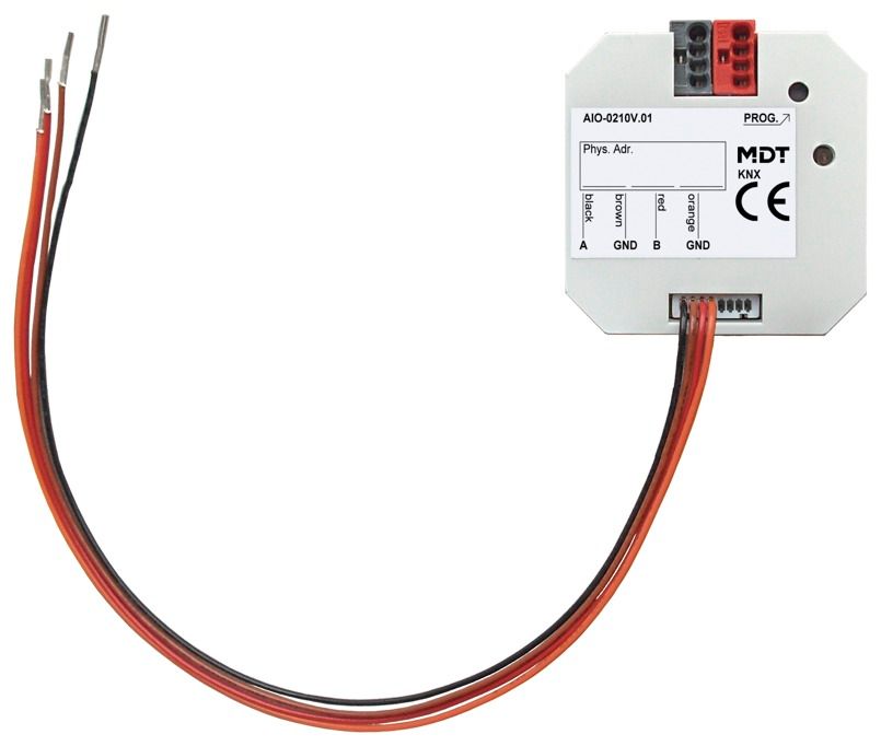 MDT AIO-0210V.01 Analog I/O 2fach UP 0-10V Ein-/Ausgang umschaltbar