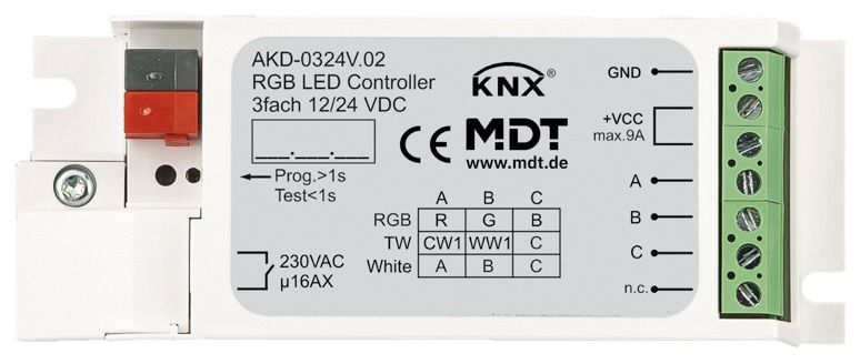 MDT AKD-0324V.02 LED Controller 3Kanal 3/6A RGB Einbau