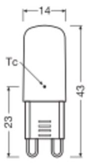 Ledvance LED PIN G9 P 2.6W 827 Clear G9 LED-Lampen mit Retrofit-Stecksockel