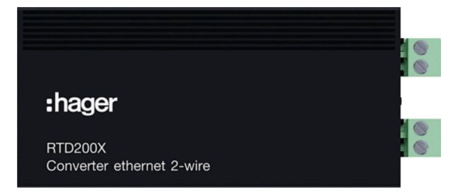 Hager RTD200X IP Konverter CAT-Kabel auf