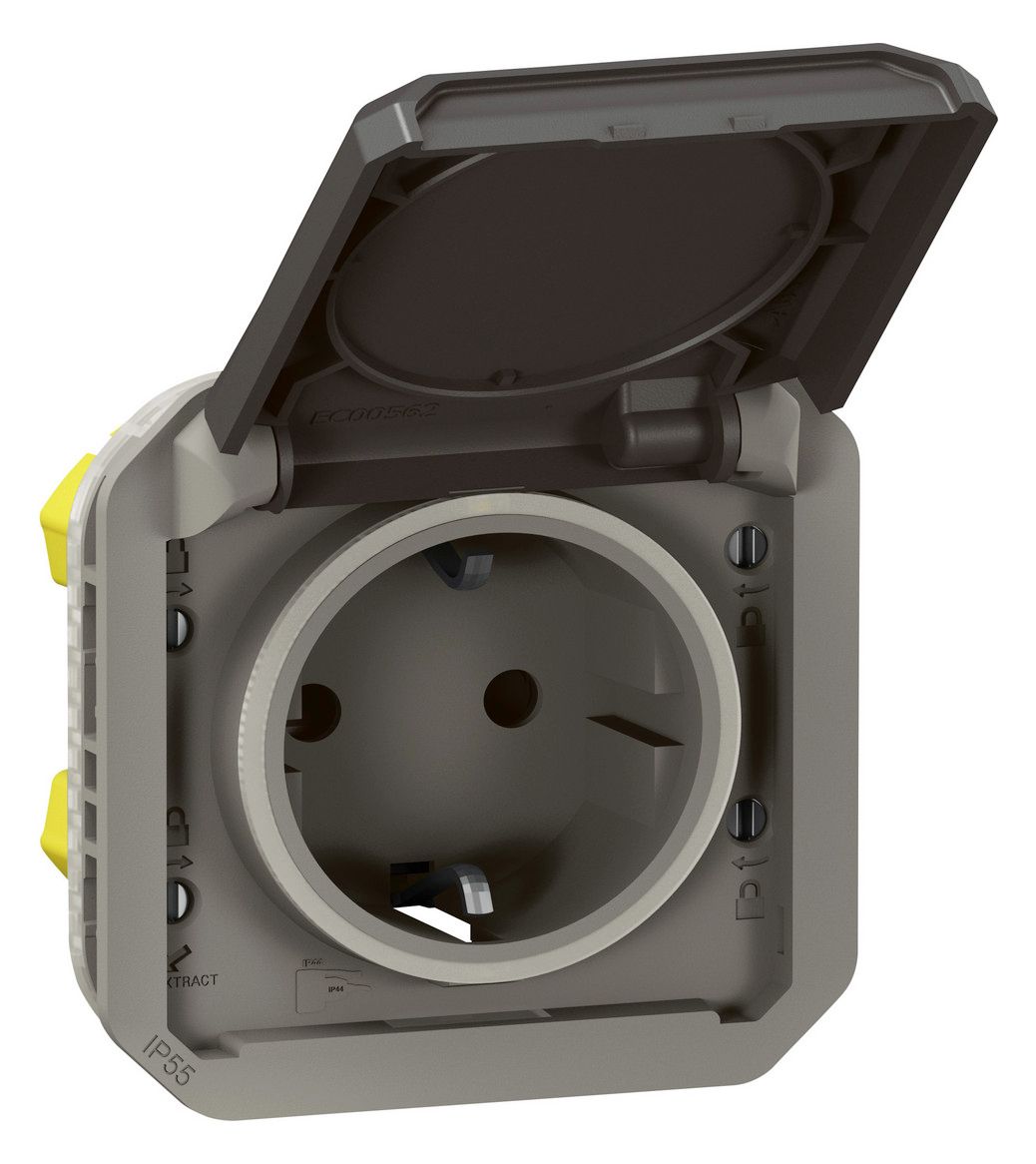 Legrand 069871L Plexo New Einsatz Schutzkontakt-Steckdose Steckkl.EB,