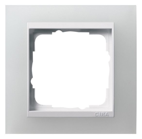 GIRA 0211334 Abdeckrahmen 1fach Zwischen rahmen RW gl. Event Opak Weiß