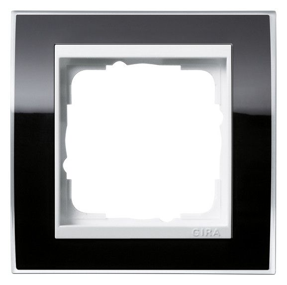 GIRA 0211733 Abdeckrahmen 1fach Zwischen rahmen RW gl. Event Klar Schwarz