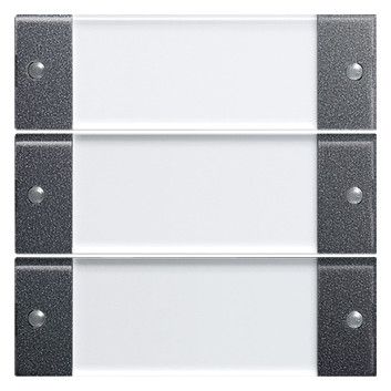 GIRA 213328 Wippenset 3fach BSF System 55 Klar/Anthrazit