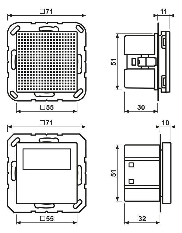 Jung DABA1BTWW Smart Radio DAB+m.Bluetooth-Set Mono