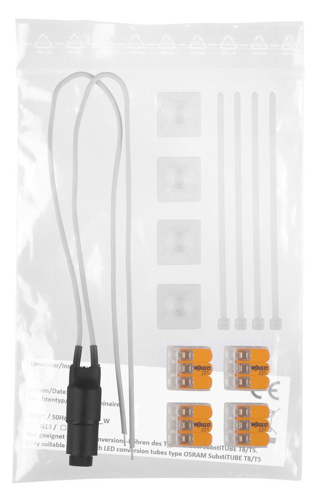 Ledvance LED TUBE CONVERSION KIT SINGLE LAMP 1 Umrüstkit f.einflammige Leuchten