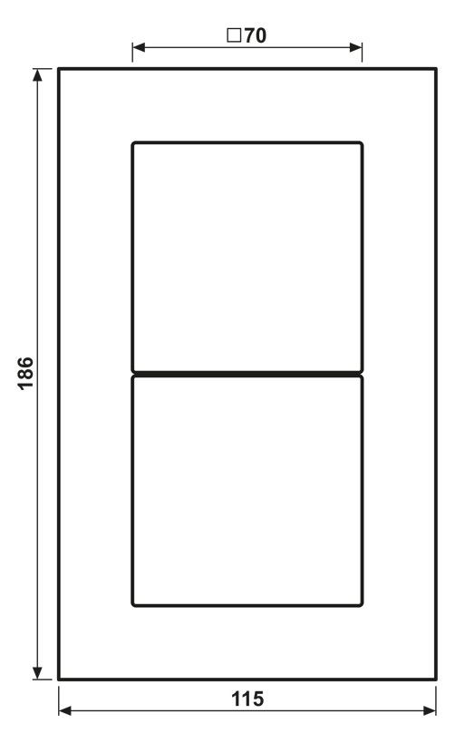 Jung LSP982GLSW Glasrahmen 2fach LS plus schwarz