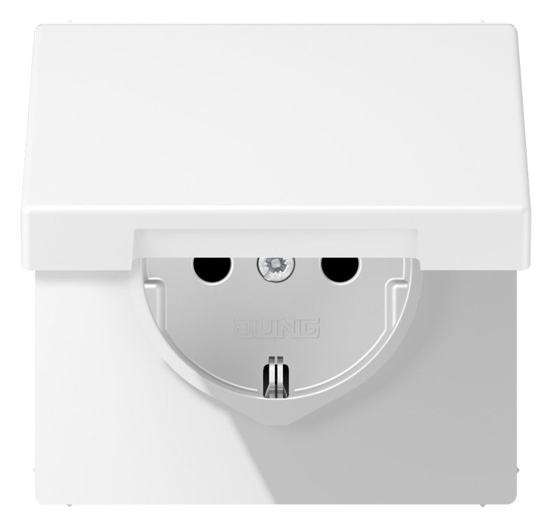 Jung LS1520BFKLWWM SCHUKO Steckd.m.Klappd.
