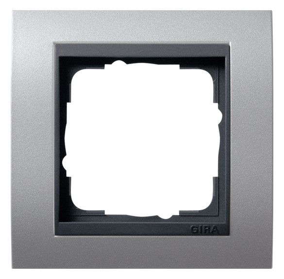 GIRA 021106 Abdeckrahmen 1fach Zwischen rahmen AN Event Farbe Alu