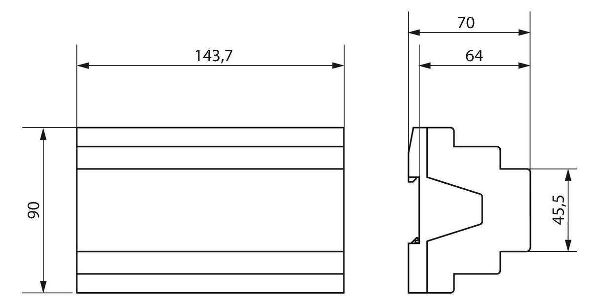 Theben DM 8-2 T KNX 8f KNX-Univ.- Dimmaktor 200W TP Data Secure 4940285