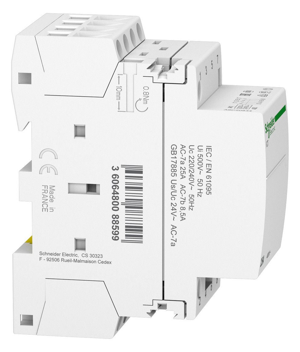 Schneider A9C20834 Installationsschütz iCT 25A 4S 220/240V 50Hz