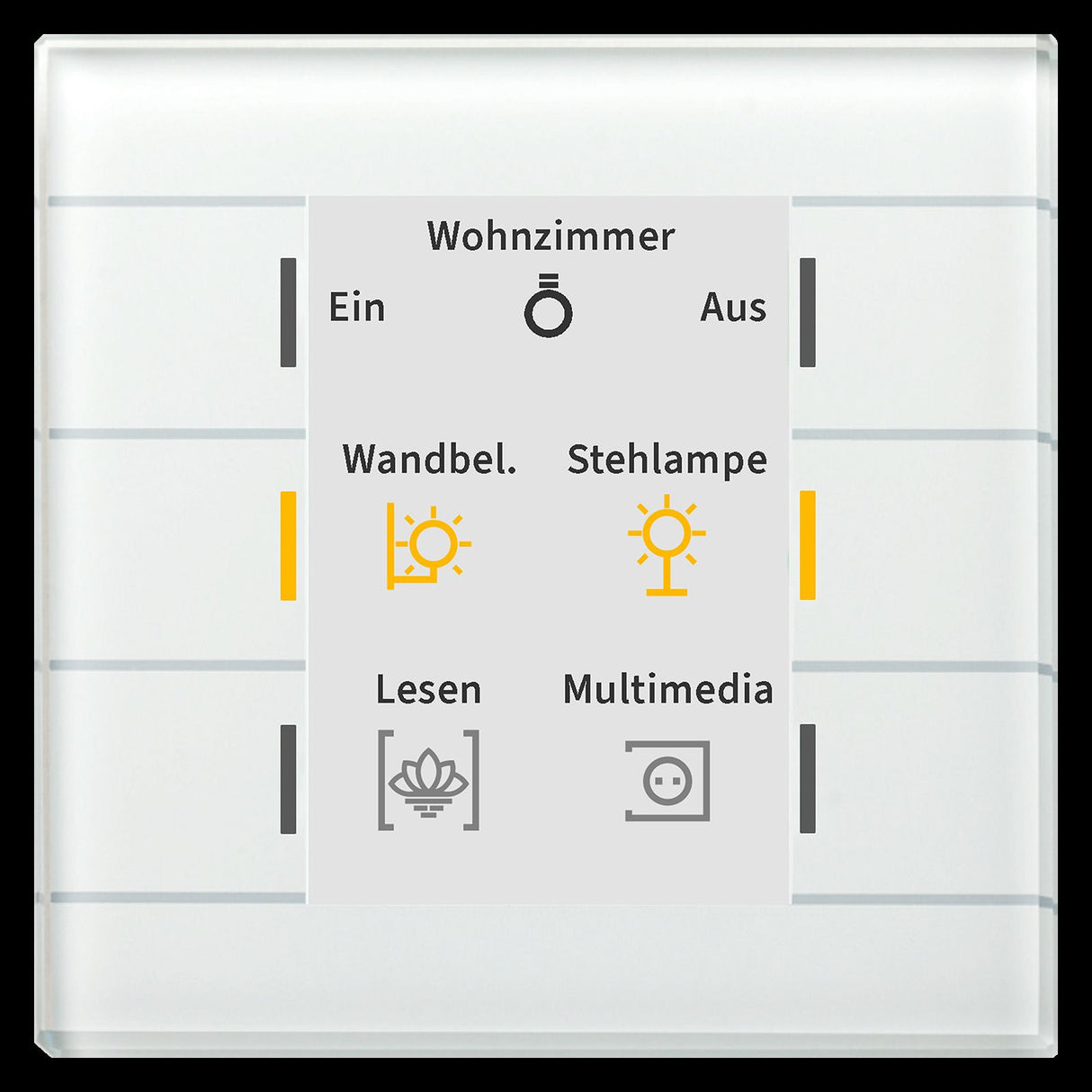 MDT BE-GT20W.02 Glastaster II Smart m.Farbdisplay Weiß