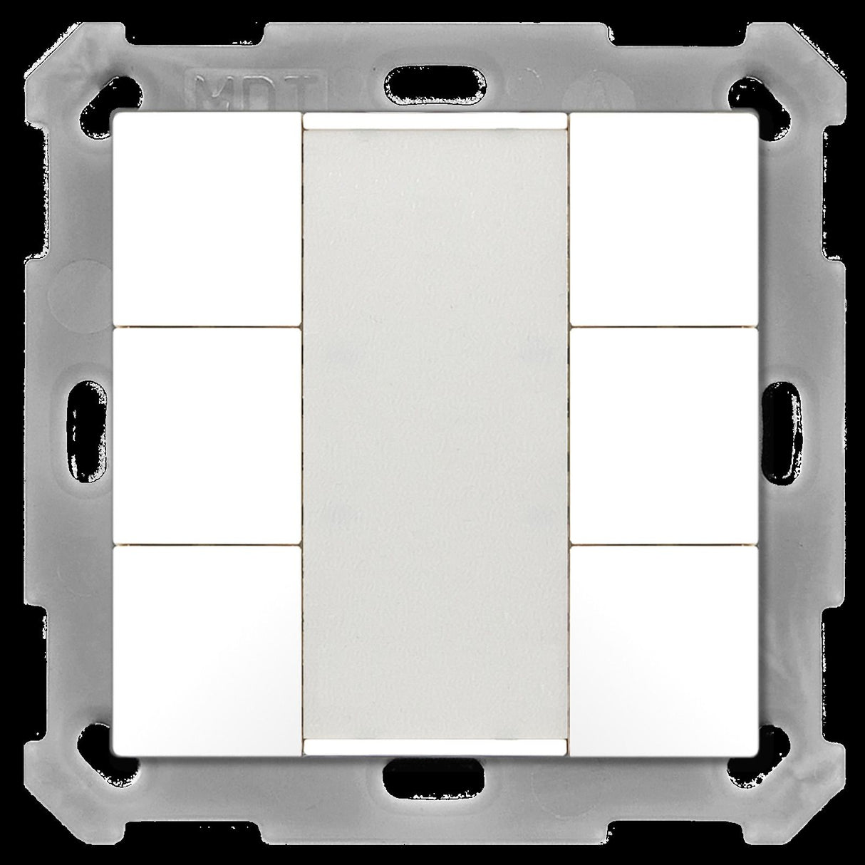 MDT BE-TA5506.G2 Taster 55 6fach Reinweiß glänzend