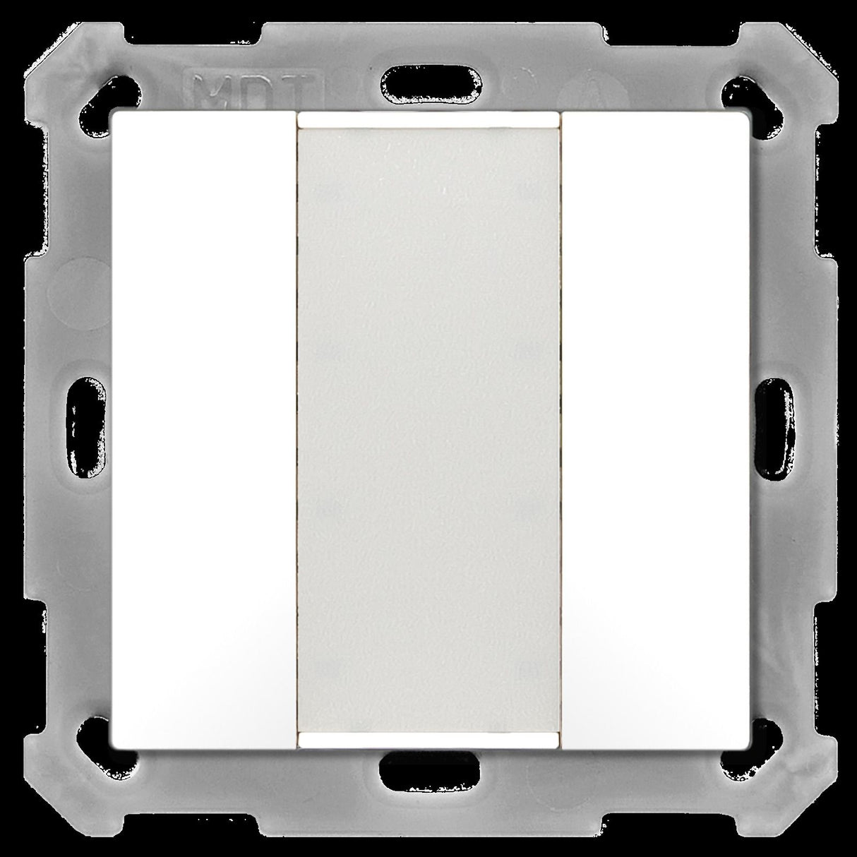 MDT BE-TA5502.02 Taster 55 2fach Reinweiß matt