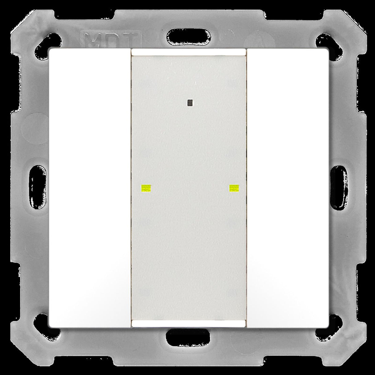 MDT BE-TA55P2.G2 Taster Plus 55 2fach Reinweiß glänzend