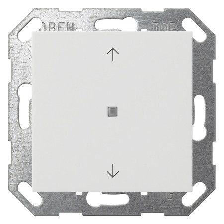 GIRA 517203 Taster Wippe 1fach Pfeile OneKNX System 55 Reinweiß glänzend