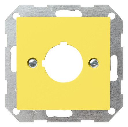 GIRA 027102 Abdeckung Tragring Taster D22,5mm System 55 Gelb glänzend