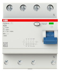 ABB FX204A-40/0,03 FI-Schutzschalter 4P,Typ A,40A,30mA 2CSF204165R1400